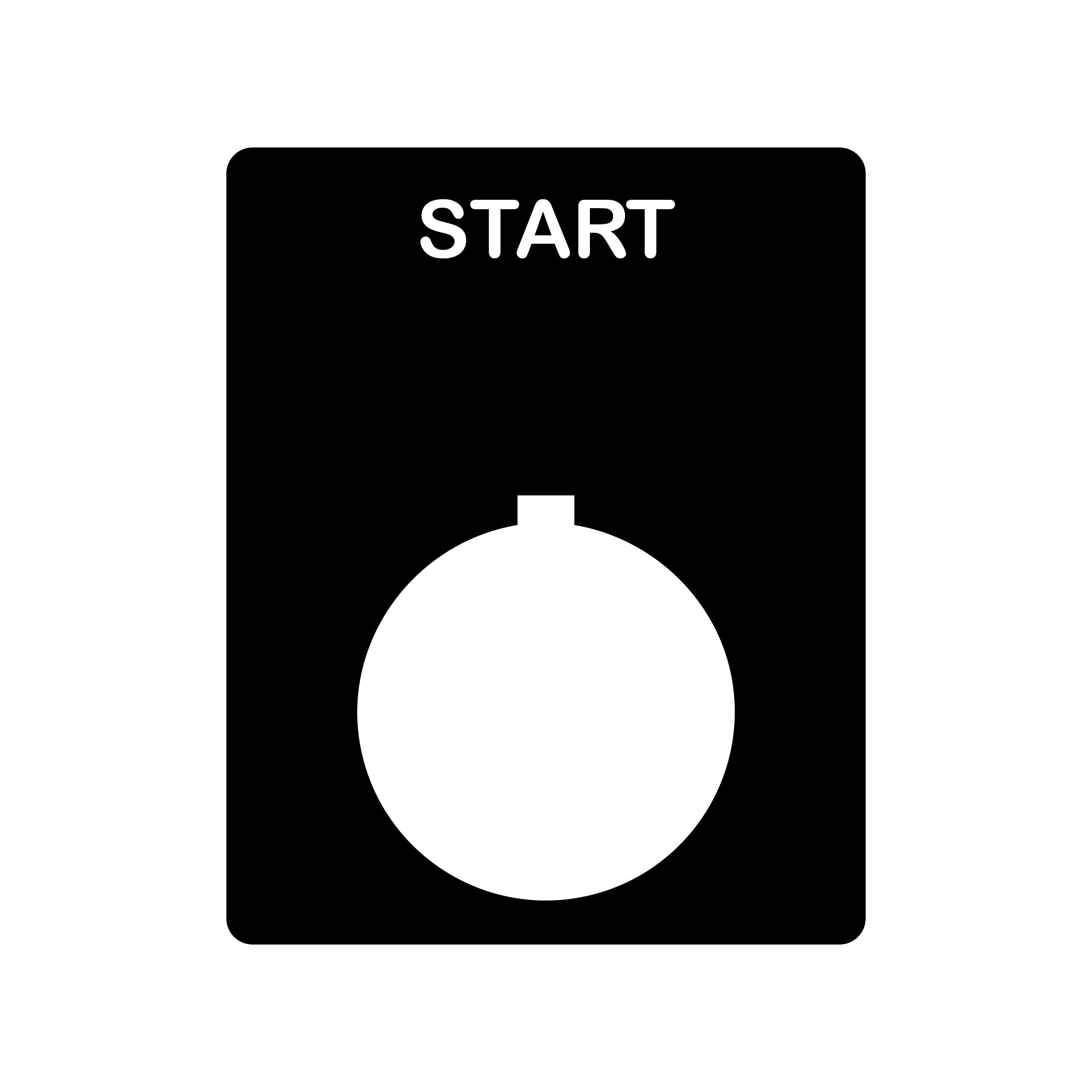 22mm Button Cover - START
