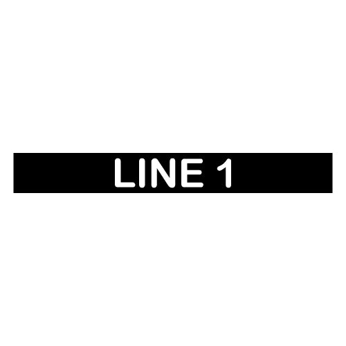 0.25" x Custom Width - Custom Label