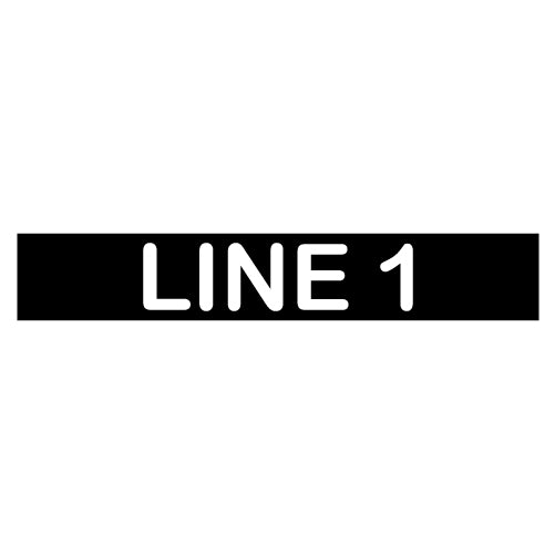 0.25" x Custom Width - Custom Label